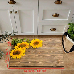 Yellow Sunflower Bathroom Mats Soft and Absorbent Carpets