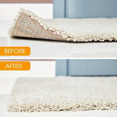 4pcs Rug Tape Double Sided Non Slip Washable Rug Stopper for Floors Carpets