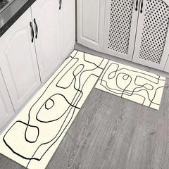 Soft Thickened Kitchen Mat Non-slip Floor Mat Waterproof Runner Rug