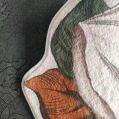 Water Lily Area Rug Unique Flower Shaped Carpet Home Decor