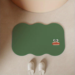 Cartoon Quick Drying Bath Rug, Non Slip Shower Carpet