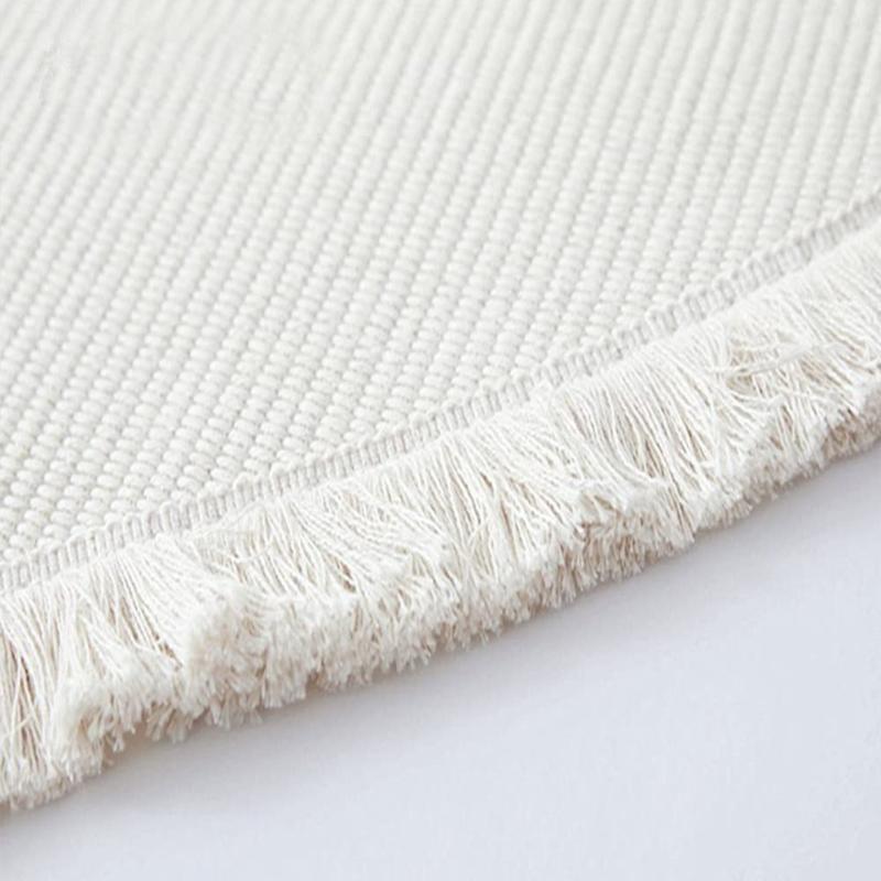Arabian Style Tassel Carpet Geometric Pattern Rug for Home Decor