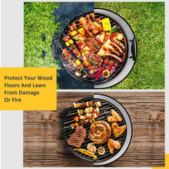Fireproof Waterproof BBQ Floor Mat - Outdoor Burning Resistant Mat
