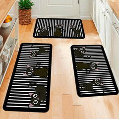 Cat Kitchen Mat Non-slip Carpet 15.7x23.6in 19.6x31in 17.7x47in