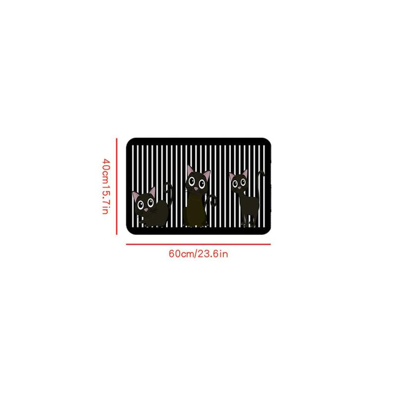 Cat Kitchen Mat Non-slip Carpet 15.7x23.6in 19.6x31in 17.7x47in