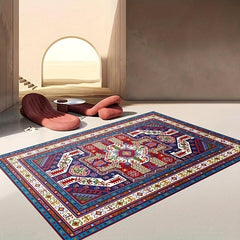Vintage Floral Bohemian Area Rug Non-Slip Front Floor Mat