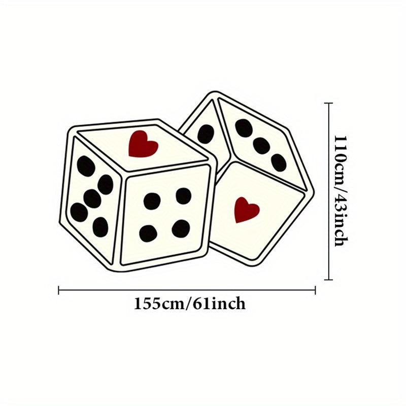Modern Abstract Plush Mat Dice Living Room Carpet Decoration