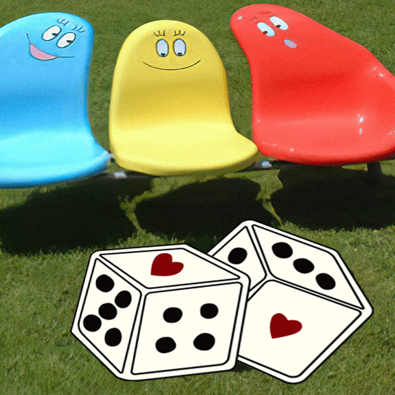 Modern Abstract Plush Mat Dice Living Room Carpet Decoration