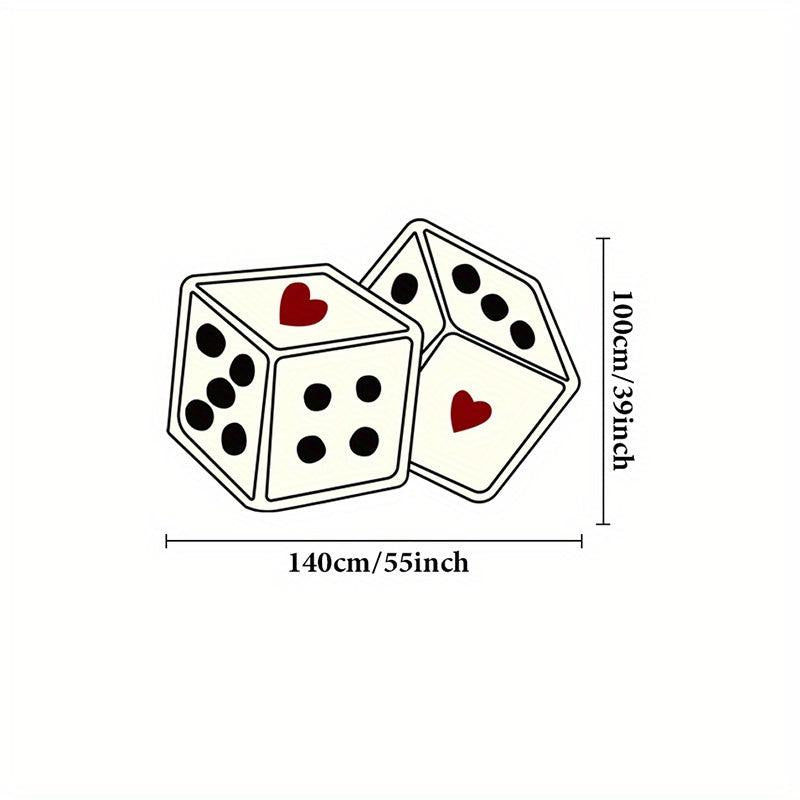 Modern Abstract Plush Mat Dice Living Room Carpet Decoration