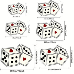 Modern Abstract Plush Mat Dice Living Room Carpet Decoration