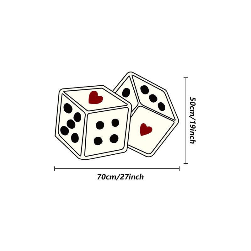 Modern Abstract Plush Mat Dice Living Room Carpet Decoration