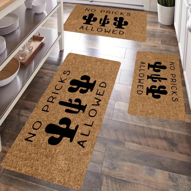Soft Thickened Kitchen Mat Non slip Waterproof Runner Rug