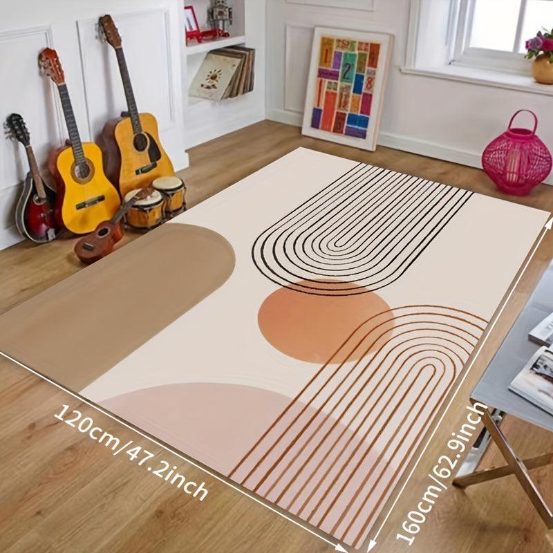 Geometric Printed Non-slip Bathroom Floor Mat