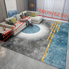 Light Semicircle Pattern Indoor Mat Non slip Washable Floor Mat