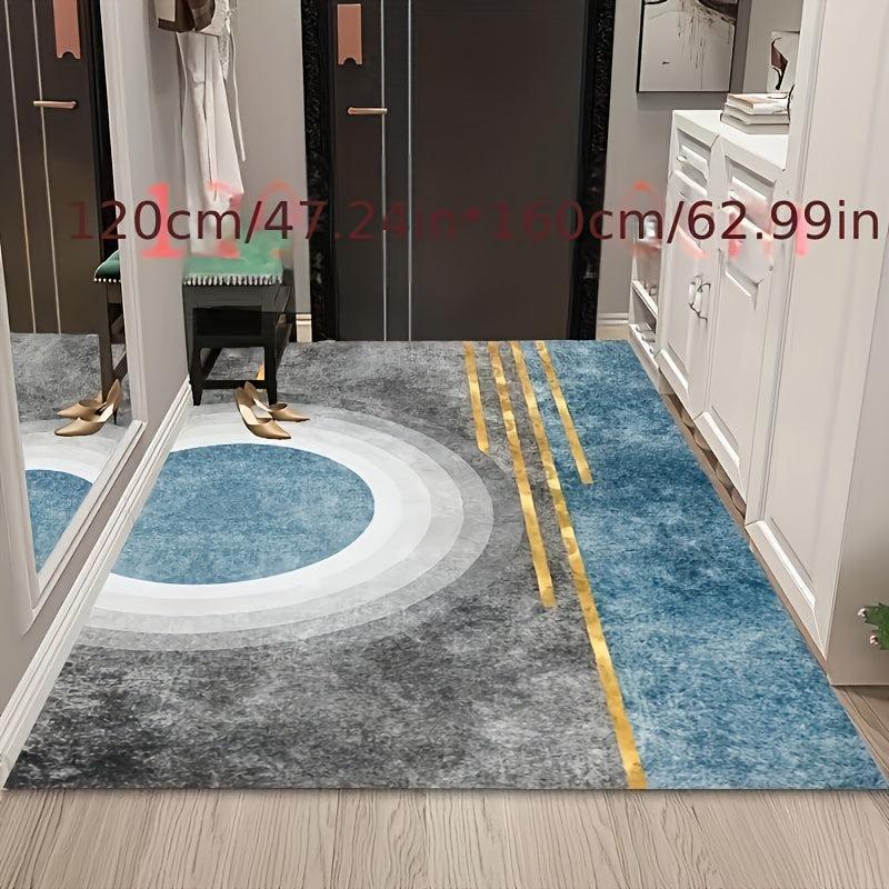 Light Semicircle Pattern Indoor Mat Non slip Washable Floor Mat