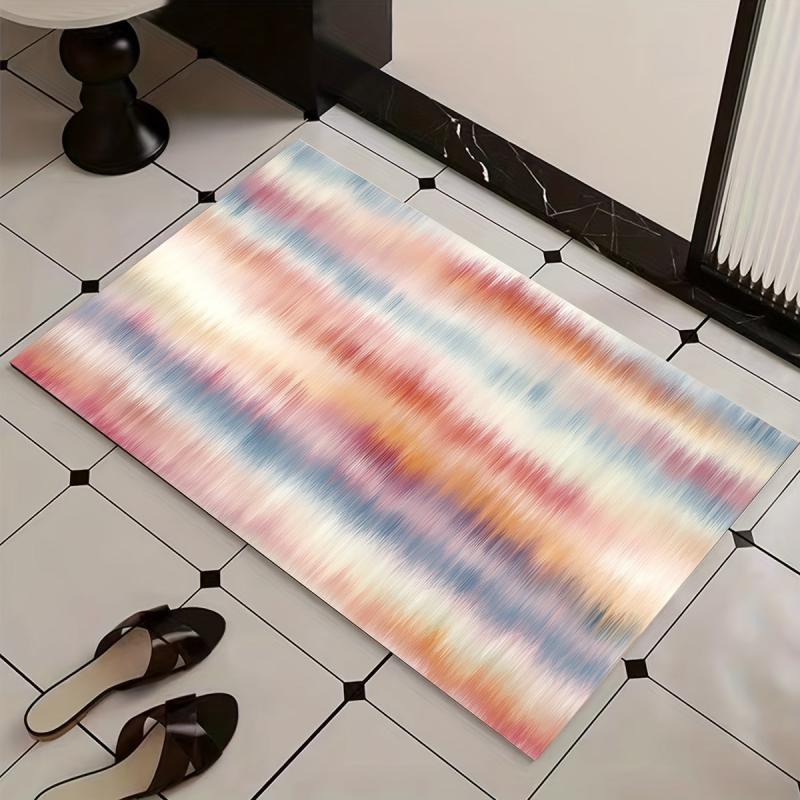 Absorbent Abstract Bath Rug Non-slip Mat