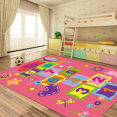 Hop & Count Hopscotch Rug Game Rugs Soft Floor Carpet Great Gift For Kids