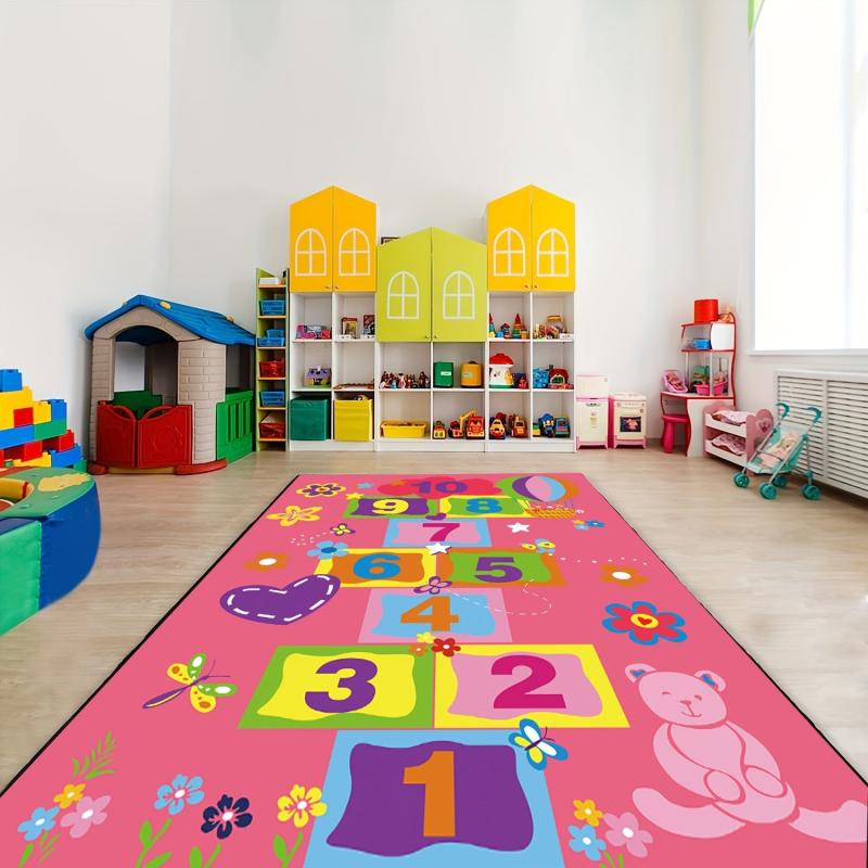 Hop & Count Hopscotch Rug Game Rugs Soft Floor Carpet Great Gift For Kids
