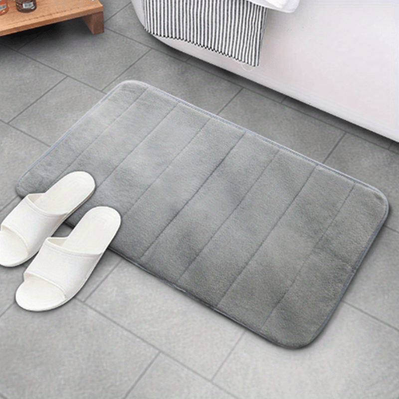 Soft Memory Foam Bath Rug with Rapid Water Absorption