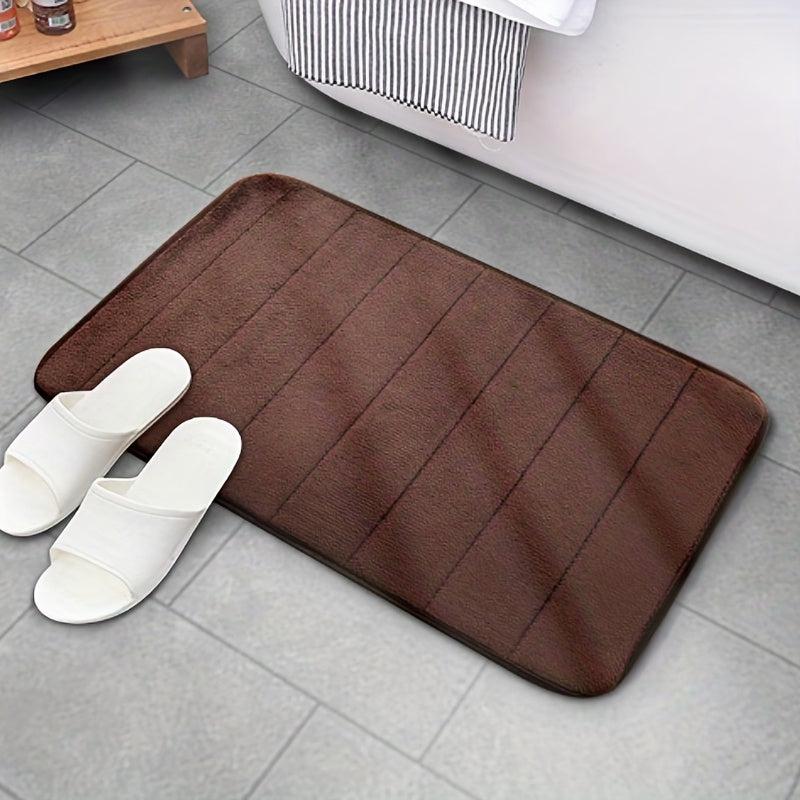 Soft Memory Foam Bath Rug with Rapid Water Absorption