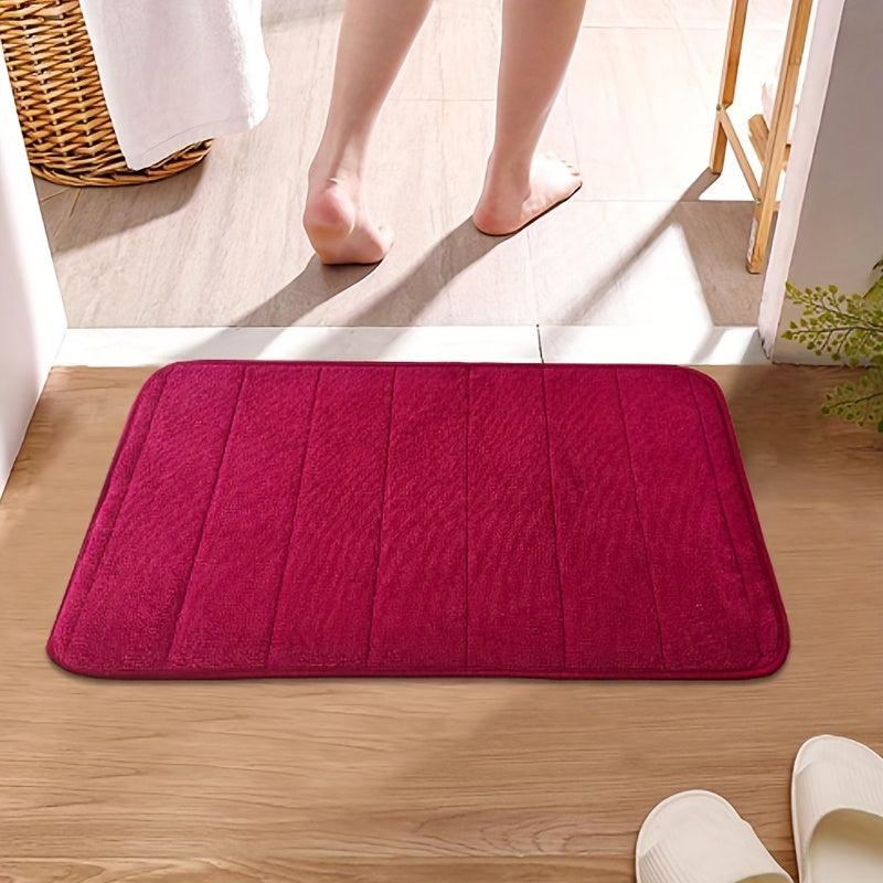 Soft Memory Foam Bath Rug with Rapid Water Absorption