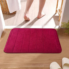 Soft Memory Foam Bath Rug with Rapid Water Absorption
