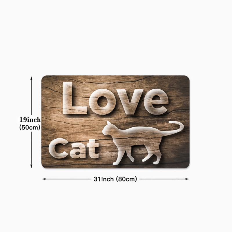 Wood Print Kitchen Rug Soft Anti Fatigue Comfortable Mat