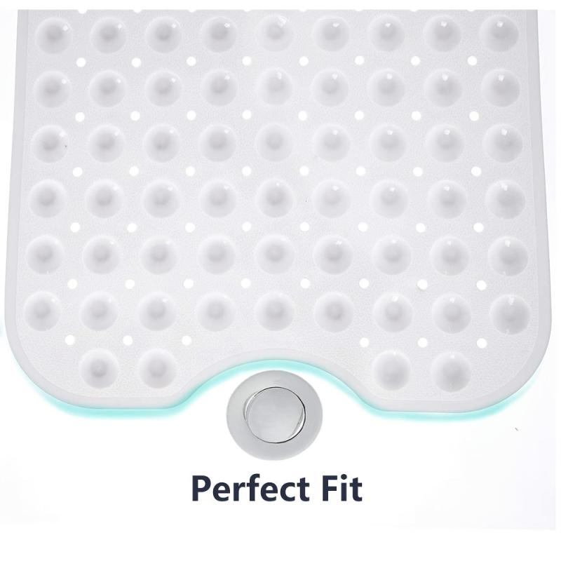 Non Slip Bath Tub Shower Mat 40 X 16 Inches with Suction Cups