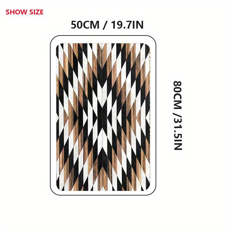 Geometri Welcome Doormat Non-slip Absorbent Quick Dry