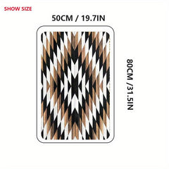 Geometri Welcome Doormat Non-slip Absorbent Quick Dry