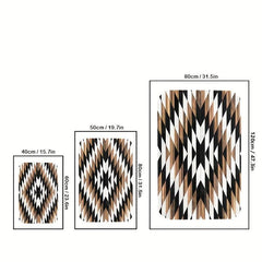 Geometri Welcome Doormat Non-slip Absorbent Quick Dry