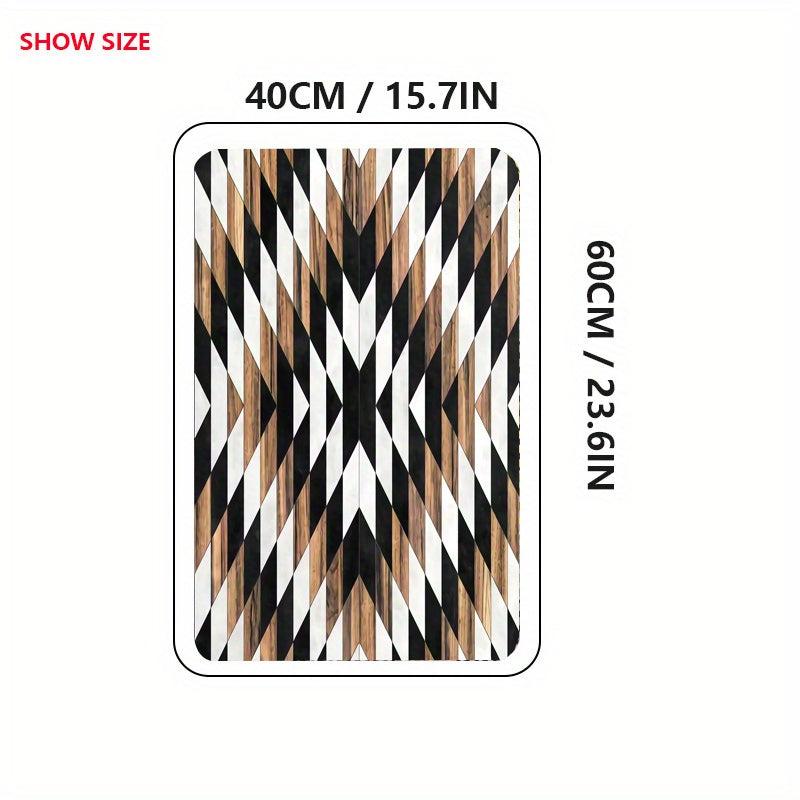 Geometri Welcome Doormat Non-slip Absorbent Quick Dry