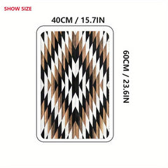 Geometri Welcome Doormat Non-slip Absorbent Quick Dry