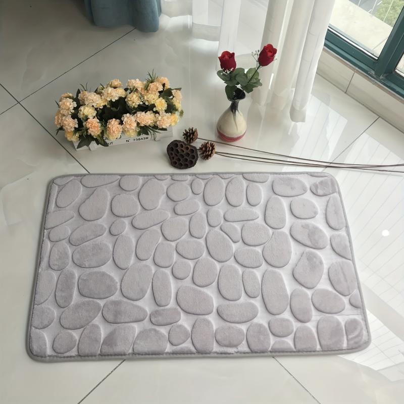 Non Slip Stone Embossed Carpet for Home Bedroom Kitchen and Bathroom