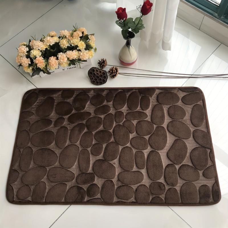 Non Slip Stone Embossed Carpet for Home Bedroom Kitchen and Bathroom
