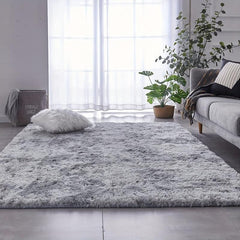 Tie Dyed Shag Area Rug Soft Fluffy Carpet for Living Room Bedroom Game Room
