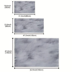 Tie Dyed Shag Area Rug Soft Fluffy Carpet for Living Room Bedroom Game Room