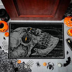 Skull Rugs Halloween Horror Themed Decorative Floor Mat
