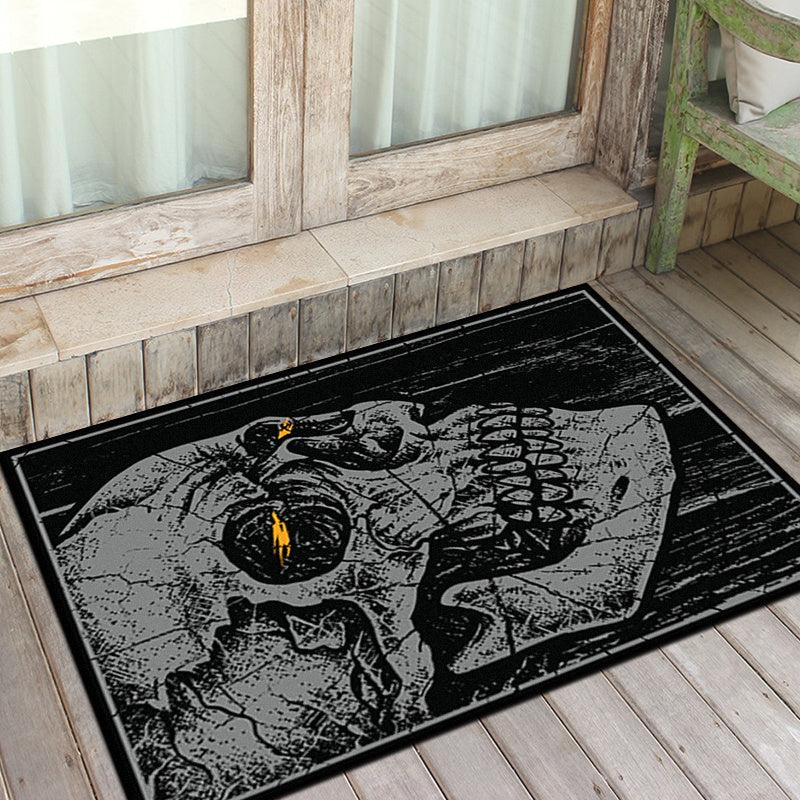 Skull Rugs Halloween Horror Themed Decorative Floor Mat