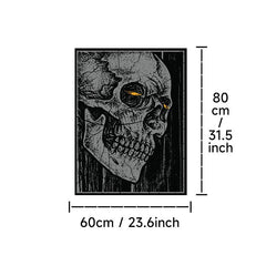Skull Rugs Halloween Horror Themed Decorative Floor Mat