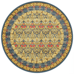 American Retro Round Carpet for Living Room Decor