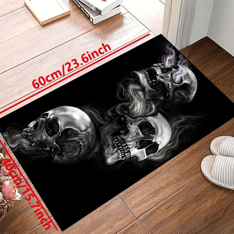 Skeletons Smoke Halloween Non-slip Resistant Rug