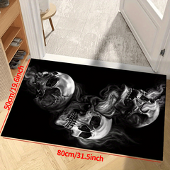 Skeletons Smoke Halloween Non-slip Resistant Rug