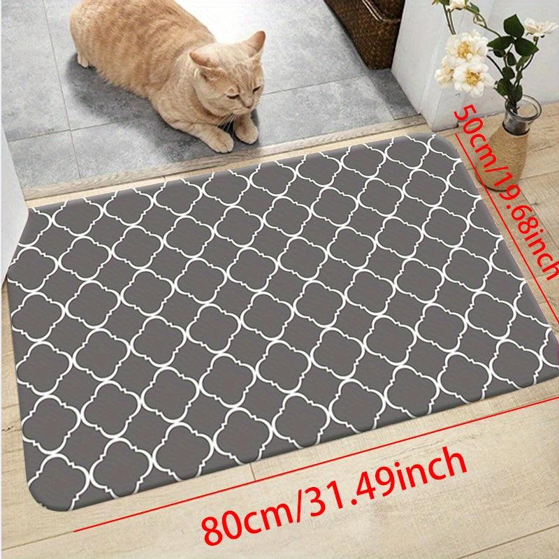 Moroccan Pattern Sponge Carpet Bath Mat