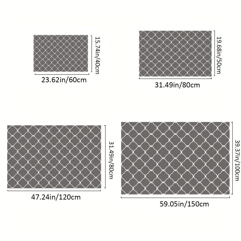Moroccan Pattern Sponge Carpet Bath Mat