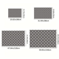 Moroccan Pattern Sponge Carpet Bath Mat