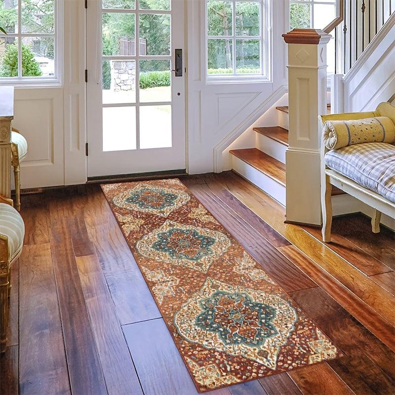 Boho Vintage Runner Rug Non Slip Stair Kitchen Mat Oriental Throw Rug