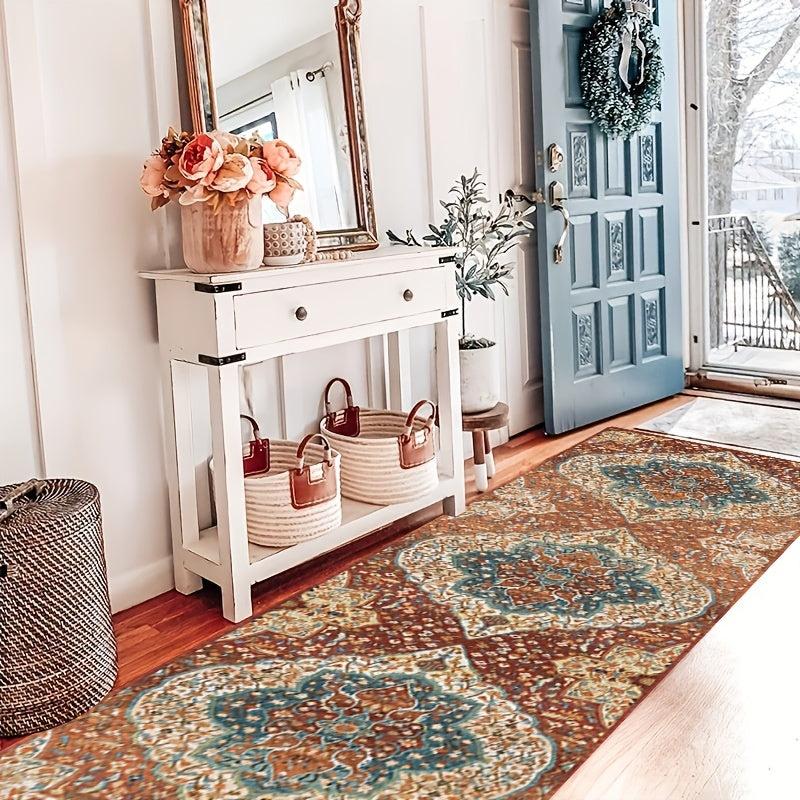 Boho Vintage Runner Rug Non Slip Stair Kitchen Mat Oriental Throw Rug