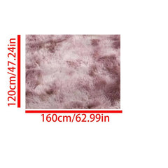 Tie Dye Plush Rug Soft Decorative Throw Rug