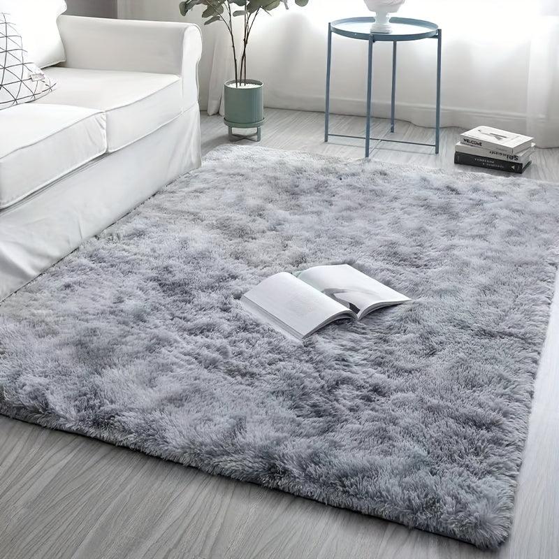 Tie Dye Plush Rug Soft Decorative Throw Rug